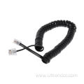 RJ9/RJ11/RJ12 Spiral Flat Coil Accessories Extension Cable